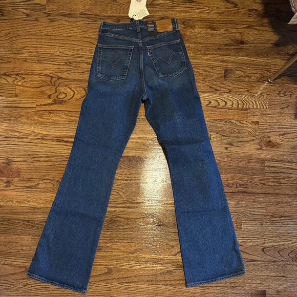 Levi's high waisted ribcage boot flare jeans 27x33 - Picture 3 of 5